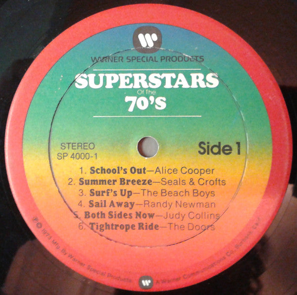 Various : Superstars Of The 70's (4xLP, Comp + Box, RE)