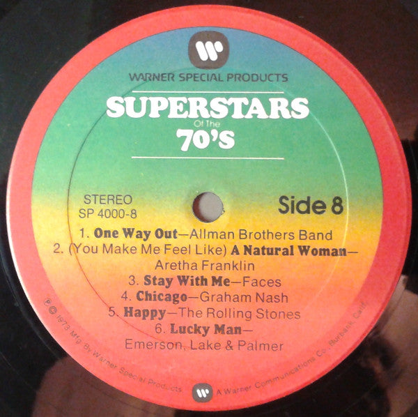 Various : Superstars Of The 70's (4xLP, Comp + Box, RE)