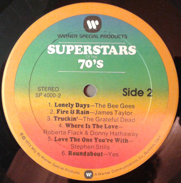 Various : Superstars Of The 70's (4xLP, Comp + Box, RE)