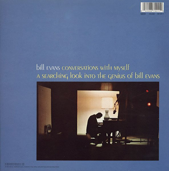 Bill Evans : Conversations With Myself (LP, Album, RE, Gat)