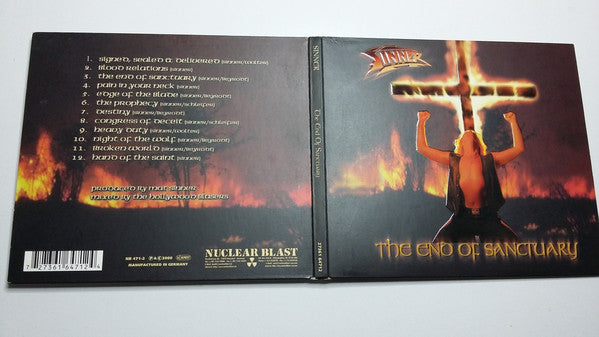 Sinner : The End Of Sanctuary (CD, Album, Dig)