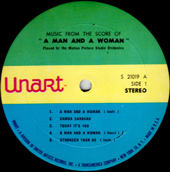 The Motion Picture Studio Orchestra : A Man And A Woman (LP, Album)