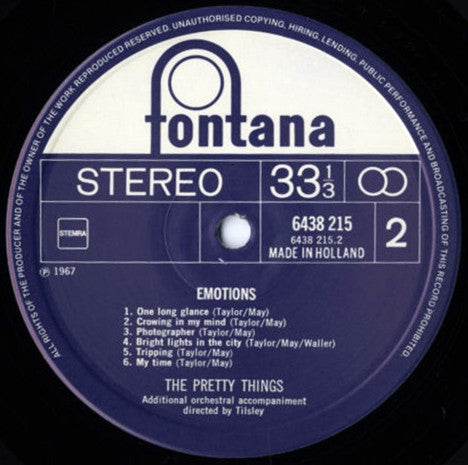 The Pretty Things : Emotions (LP, Album, RE)