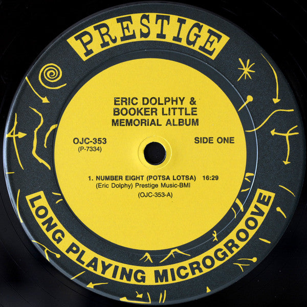 Eric Dolphy & Booker Little : Memorial Album Recorded Live At The Five Spot (LP, Album, RE, RM)