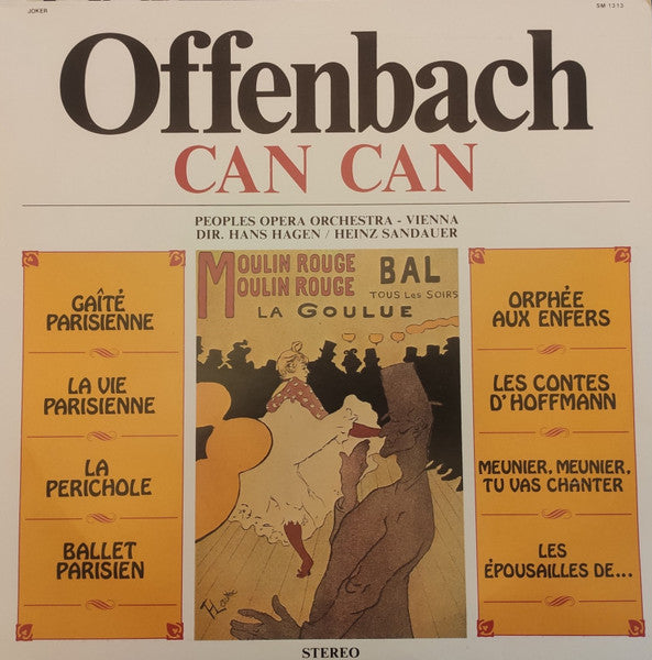 Offenbach*, Peoples Opera Orchestra - Vienna* , Dir. Hans Hagen / Heinz Sandauer : Can Can (LP, Album)