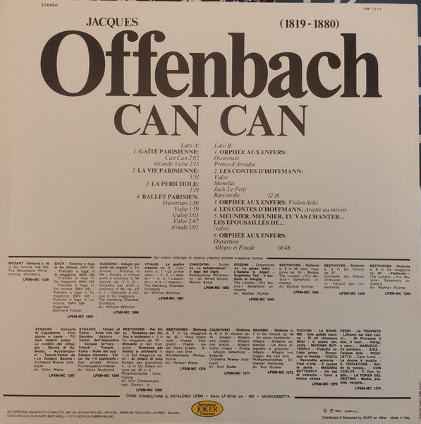 Offenbach*, Peoples Opera Orchestra - Vienna* , Dir. Hans Hagen / Heinz Sandauer : Can Can (LP, Album)