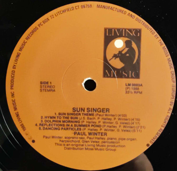 Paul Winter (2) : Sun Singer (LP, Album)