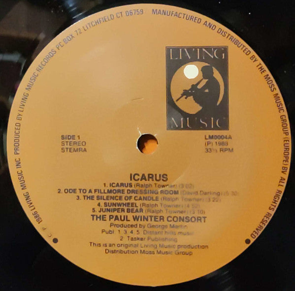 The Winter Consort : Icarus (LP, Album, RE)
