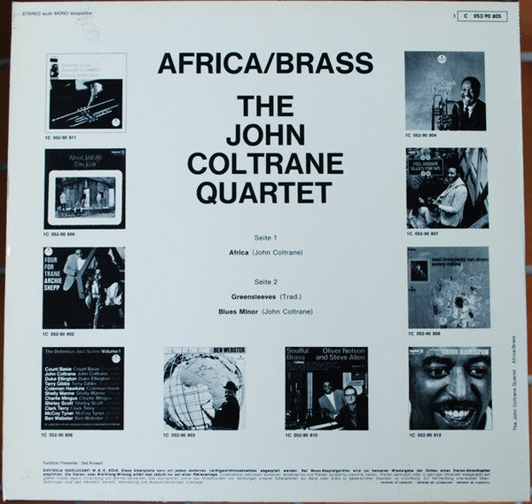 The John Coltrane Quartet : Africa / Brass (LP, Album, RE)
