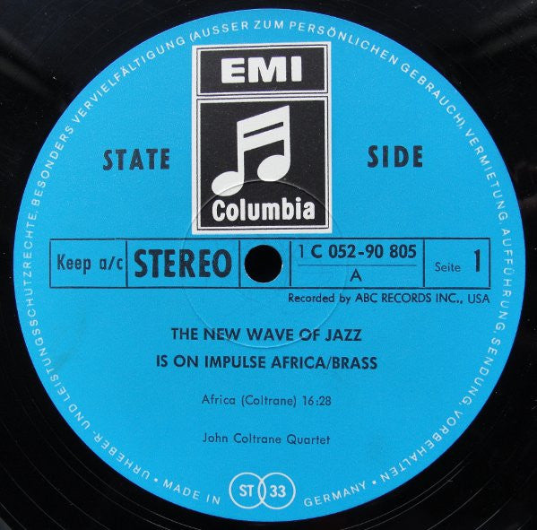The John Coltrane Quartet : Africa / Brass (LP, Album, RE)
