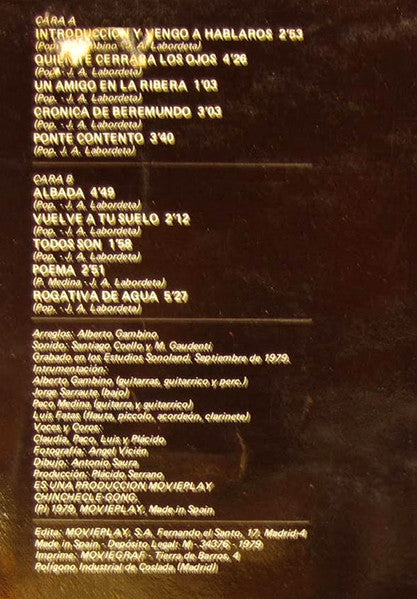 José Antonio Labordeta : Cantata Para Un País (LP, Album)