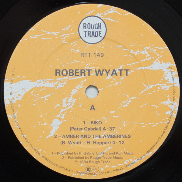 Robert Wyatt : Work In Progress (12", EP)