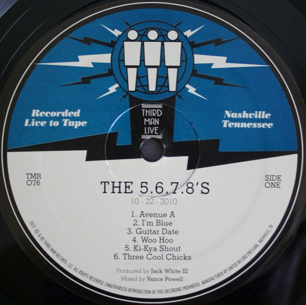 The 5.6.7.8's : Live At Third Man (LP)