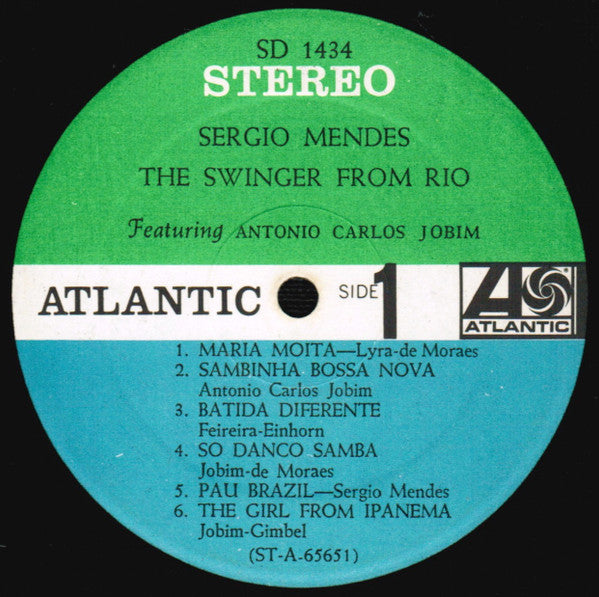 Sérgio Mendes Featuring  Antonio Carlos Jobim : The Swinger From Rio (LP, Album, RP)