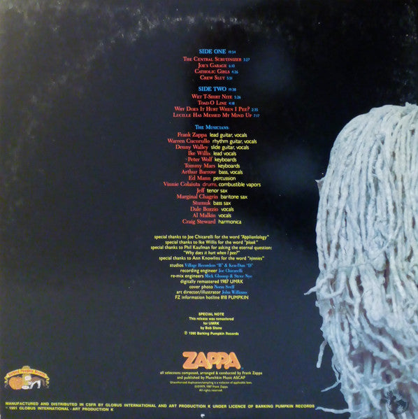 Frank Zappa : Joe's Garage, Acts 1, 2 & 3 (LP, Album, Promo, RM, Whi + 2xLP, Album, Promo, RM)