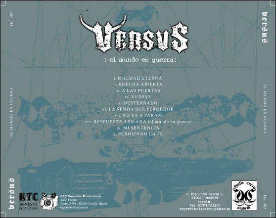 Versvs : El Mundo En Guerra (CD, Album)