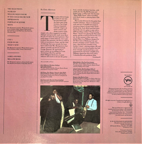 Wes Montgomery : The Small Group Recordings (2xLP, Album, Comp)