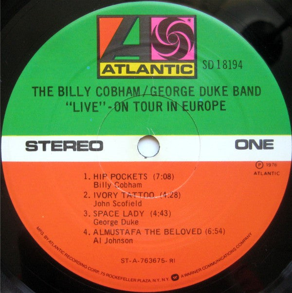 The Billy Cobham / George Duke Band : "Live" On Tour In Europe (LP, Album, RI )