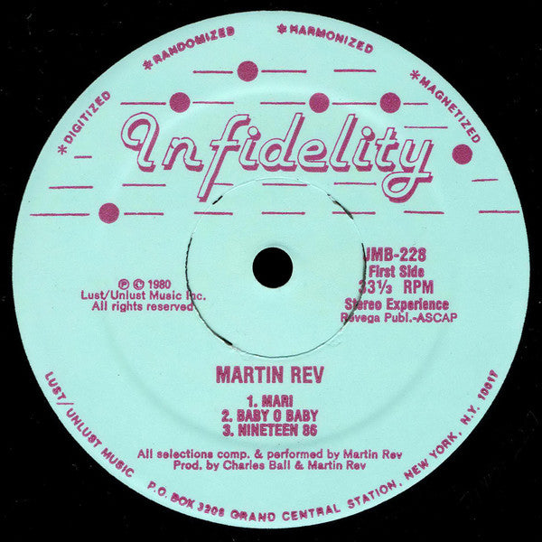 Martin Rev : Martin Rev (LP, Album)
