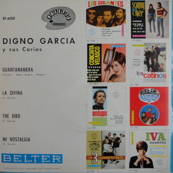 Digno Garcia Y Sus Carios : Guantanamera / La Divina / The Bird / Mi Nostalgia (7", EP)