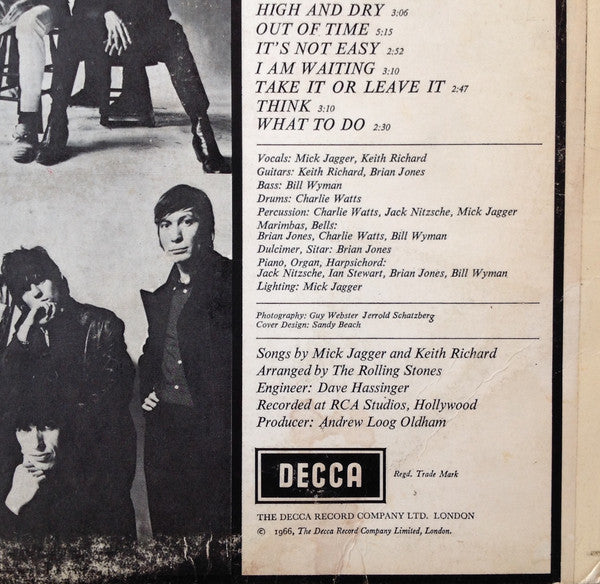 The Rolling Stones : Aftermath (LP, Album, Mono)
