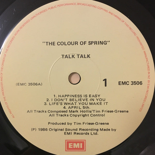Talk Talk : The Colour Of Spring (LP, Album)
