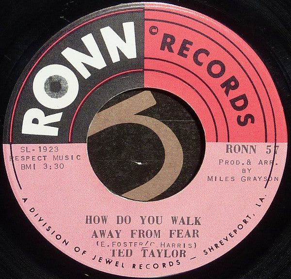 Ted Taylor : How Do You Walk Away From Fear (7", Single)