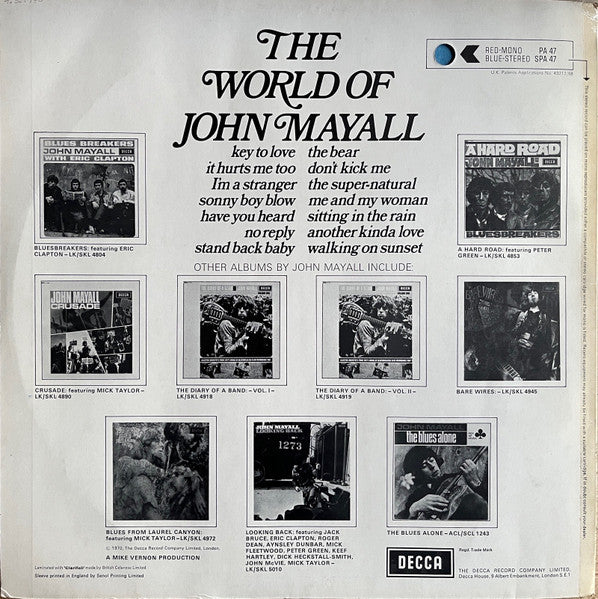 John Mayall : The World Of John Mayall (LP, Comp)