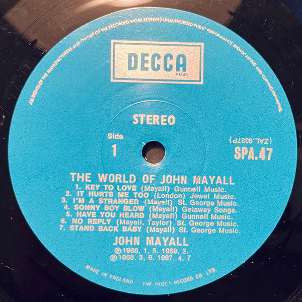 John Mayall : The World Of John Mayall (LP, Comp)