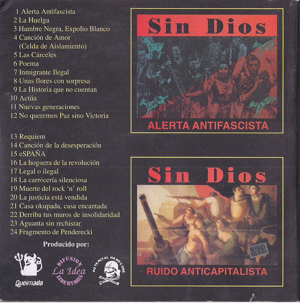 Sin Dios : Ruido Anticapitalista - Alerta Antifascista (CD, Comp)