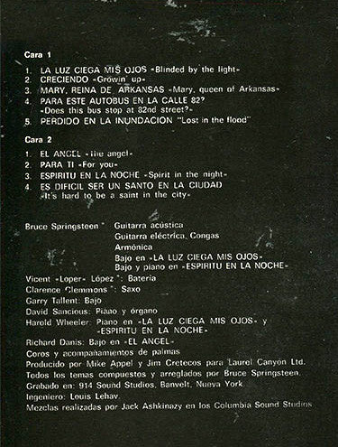 Bruce Springsteen : Greetings From Asbury Park N.J. (LP, Album, RE)