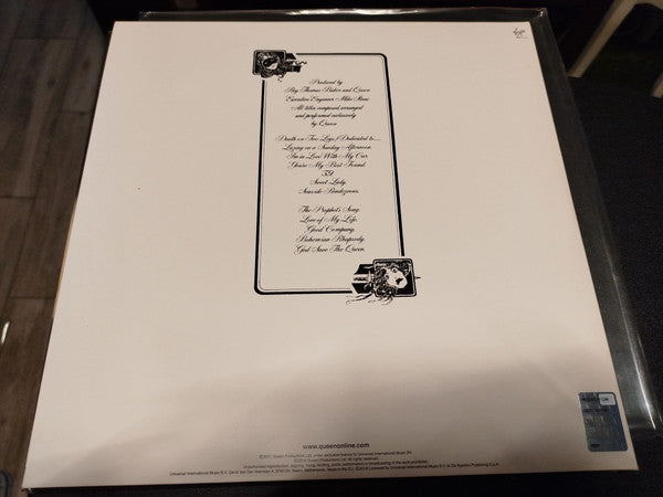 Queen : A Night At The Opera (LP, Album, RE, RM, Emb)
