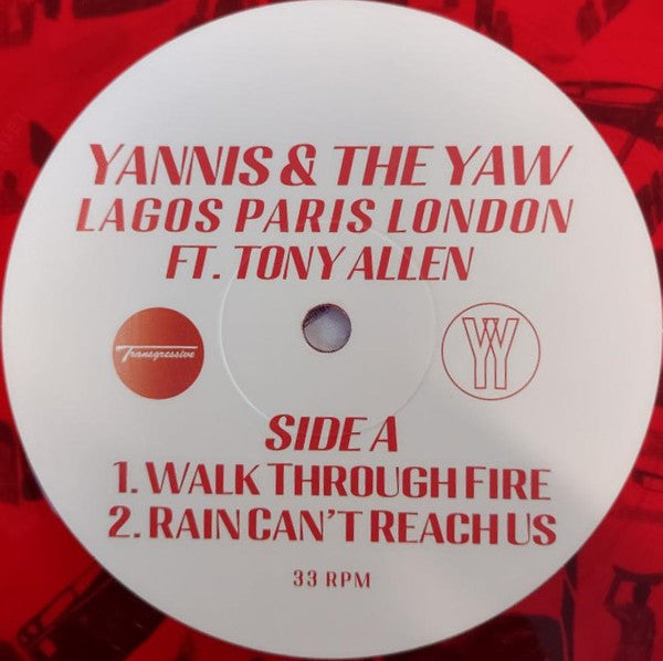 Yannis & The Yaw feat. Tony Allen : Lagos Paris London (12", EP, Ltd, Red)