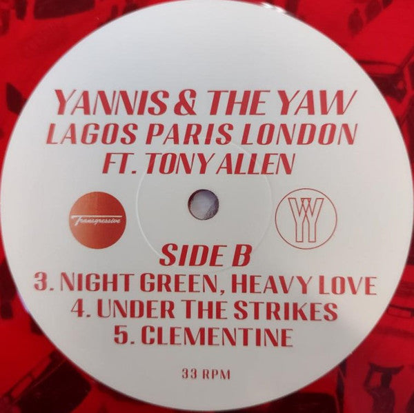 Yannis & The Yaw feat. Tony Allen : Lagos Paris London (12", EP, Ltd, Red)