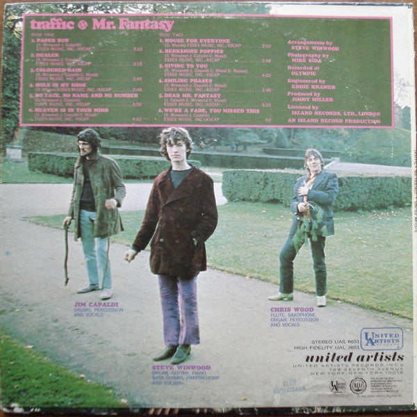 Traffic : Mr. Fantasy (LP, Album, "Fa)