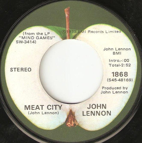 John Lennon : Mind Games (7", Single, Win)