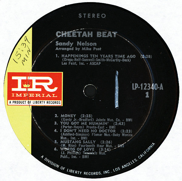 Sandy Nelson : Cheetah Beat (LP, Album)