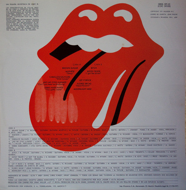 The Rolling Stones : Sticky Fingers (LP, Album, Red)
