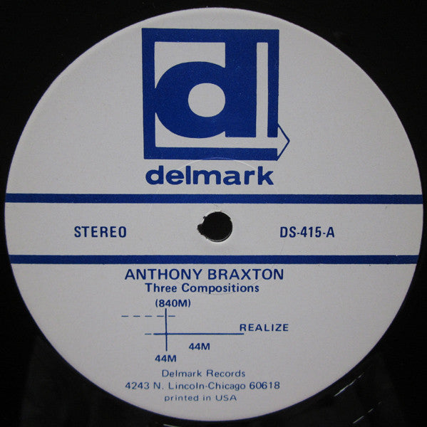 Anthony Braxton : 3 Compositions Of New Jazz (LP, Album, RE, RP)