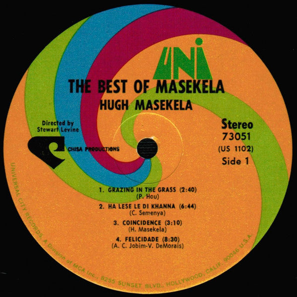 Hugh Masekela : The Best Of Masekela (LP, Comp)