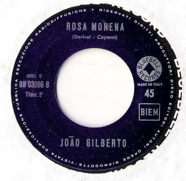 Joao Gilberto* : Desafinado / Rosa Morena (7")