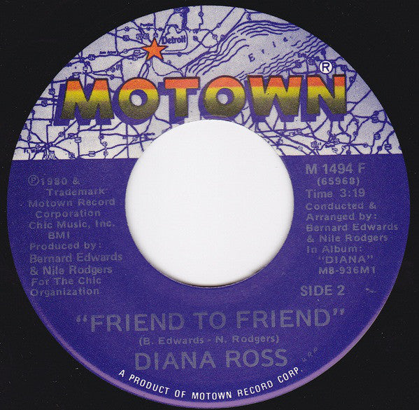 Diana Ross : Upside Down (7", Single)