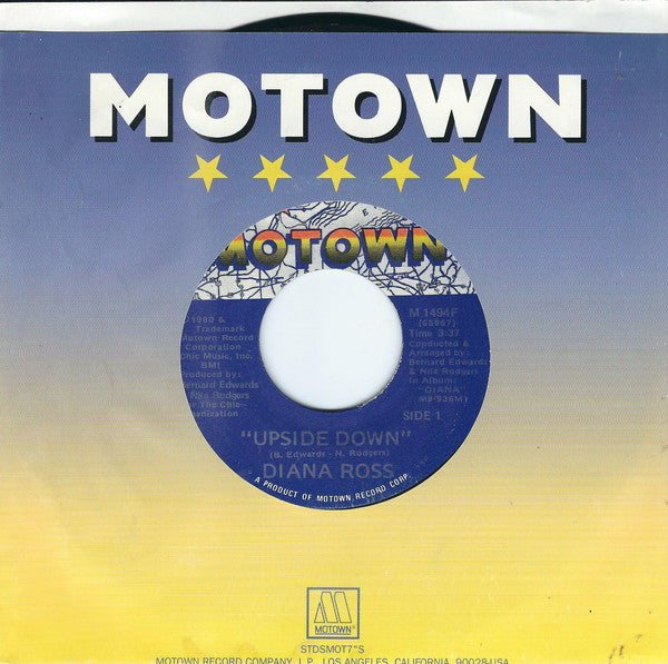 Diana Ross : Upside Down (7", Single)