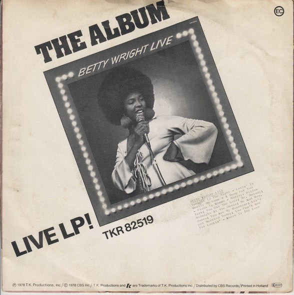 Betty Wright : Tonight Is The Night (7", Single)