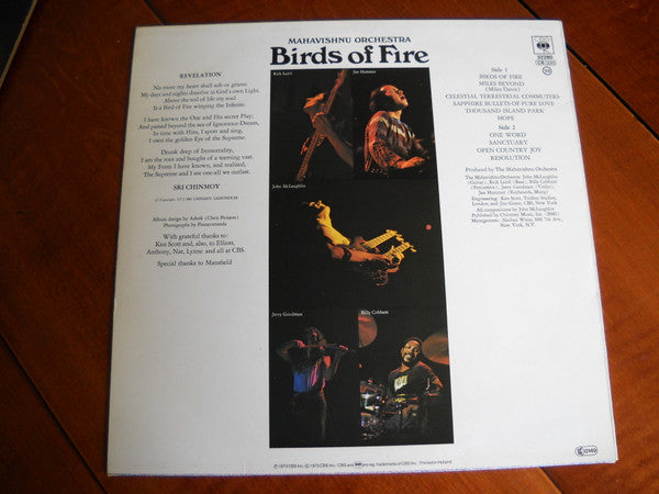 Mahavishnu Orchestra : Birds Of Fire (LP, Album)