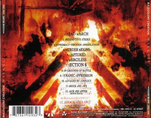 Malevolent Creation : Warkult (CD, Album)