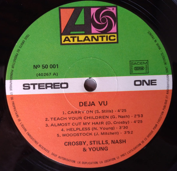 Crosby, Stills, Nash & Young : Déjà Vu (LP, Album, RE, Gat)