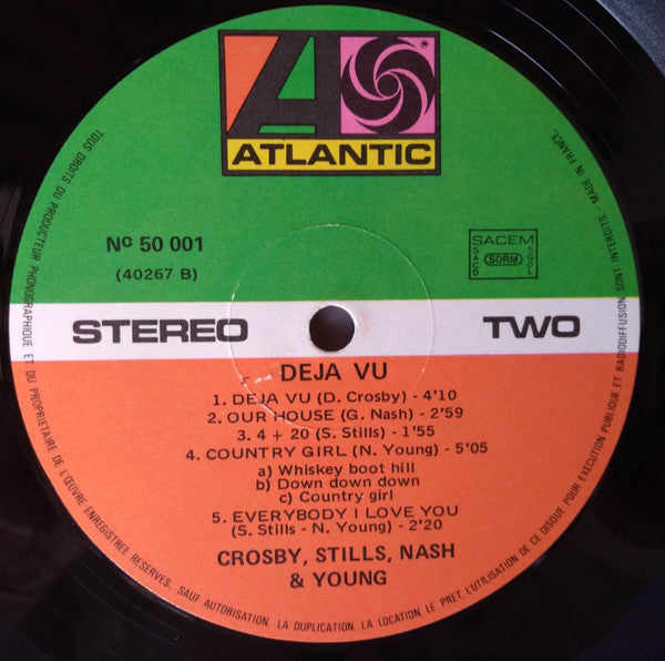 Crosby, Stills, Nash & Young : Déjà Vu (LP, Album, RE, Gat)