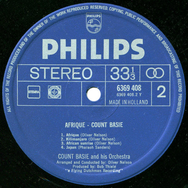 Count Basie Orchestra Arranged & Conducted By Oliver Nelson : Afrique (LP, Album, RP, Gat)