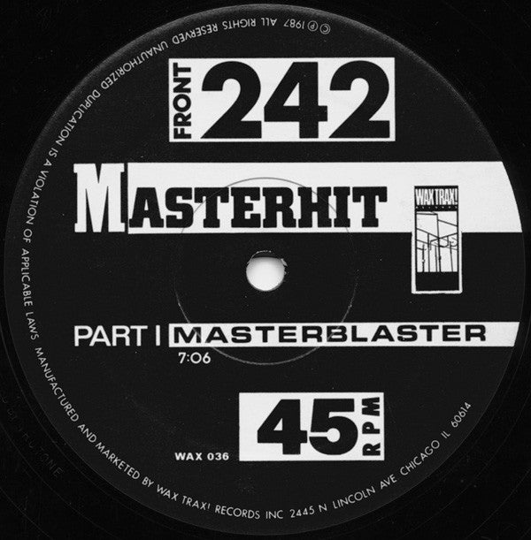 Front 242 : Masterhit (12")